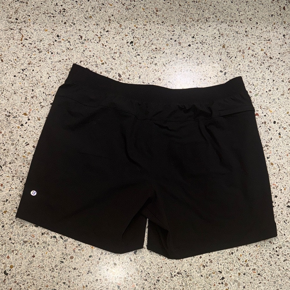 Lululemon black running athletic shorts XXL no lining